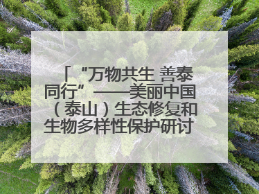 “万物共生 善泰同行”——美丽中国（泰山）生态修复和生物多样性保护研讨会成功举办