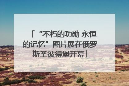 “不朽的功勋 永恒的记忆”图片展在俄罗斯圣彼得堡开幕