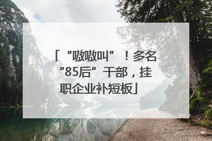“嗷嗷叫”！多名“85后”干部，挂职企业补短板