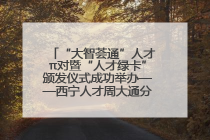 “大智荟通”人才π对暨“人才绿卡”颁发仪式成功举办——西宁人才周大通分会场亮点纷呈