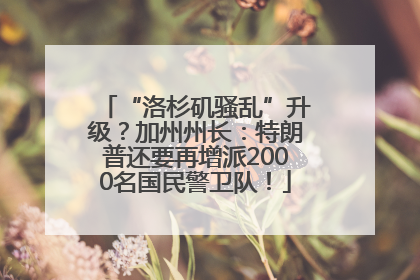 “洛杉矶骚乱”升级？加州州长：特朗普还要再增派2000名国民警卫队！