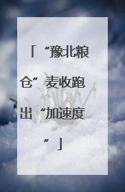 “豫北粮仓”麦收跑出“加速度”