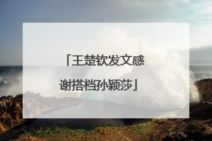 王楚钦发文感谢搭档孙颖莎