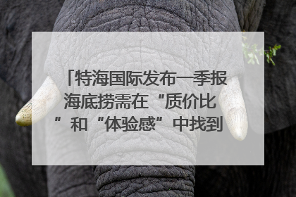 特海国际发布一季报 海底捞需在“质价比”和“体验感”中找到平衡｜新经济观察