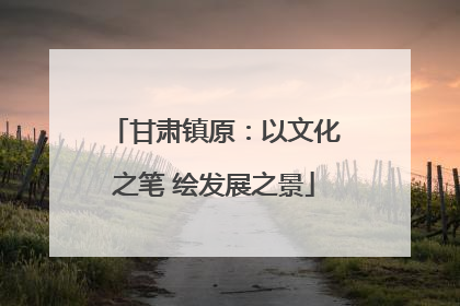 甘肃镇原：以文化之笔 绘发展之景