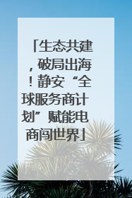 生态共建，破局出海！静安“全球服务商计划”赋能电商闯世界