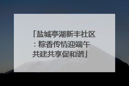 盐城亭湖新丰社区：粽香传情迎端午 共建共享促和谐