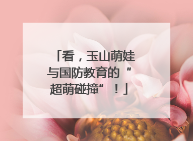 看，玉山萌娃与国防教育的“超萌碰撞”！