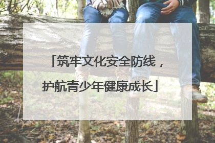 筑牢文化安全防线，护航青少年健康成长