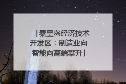 秦皇岛经济技术开发区：制造业向智能向高端攀升