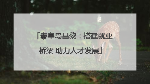 秦皇岛昌黎：搭建就业桥梁 助力人才发展