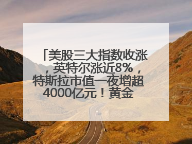 美股三大指数收涨，英特尔涨近8%，特斯拉市值一夜增超4000亿元！黄金、原油下跌