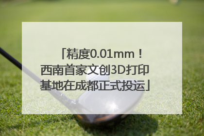 精度0.01mm！西南首家文创3D打印基地在成都正式投运