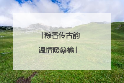 粽香传古韵 温情暖桑榆
