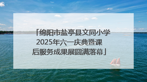 绵阳市盐亭县文同小学2025年六一庆典暨课后服务成果展圆满落幕