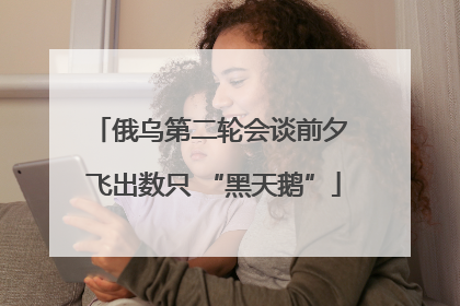 俄乌第二轮会谈前夕 飞出数只 “黑天鹅”