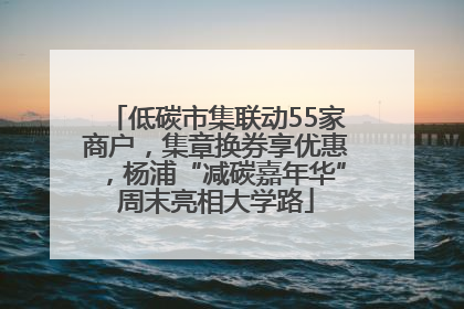 低碳市集联动55家商户，集章换券享优惠，杨浦“减碳嘉年华”周末亮相大学路