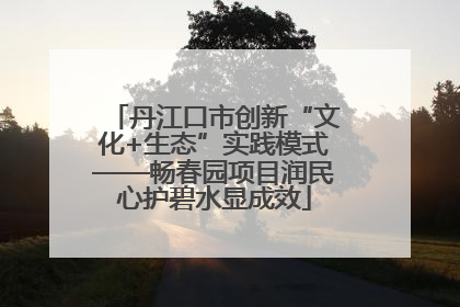 丹江口市创新“文化+生态”实践模式——畅春园项目润民心护碧水显成效