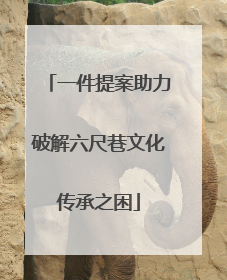 一件提案助力破解六尺巷文化传承之困