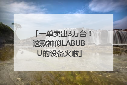 一单卖出3万台！这款神似LABUBU的设备火啦