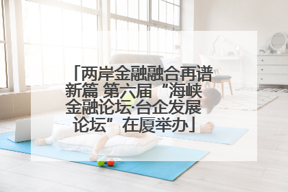 两岸金融融合再谱新篇 第六届“海峡金融论坛·台企发展论坛”在厦举办