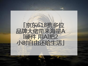 京东618携多位品牌大佬带来海量AI硬件 用AI把2小时自由还给生活
