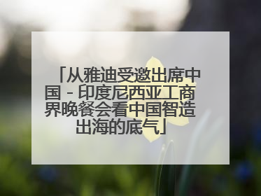 从雅迪受邀出席中国－印度尼西亚工商界晚餐会看中国智造出海的底气