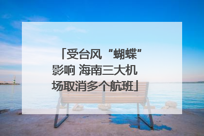 受台风“蝴蝶”影响 海南三大机场取消多个航班