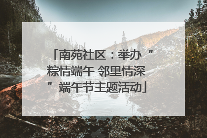 南苑社区：举办“粽情端午 邻里情深”端午节主题活动