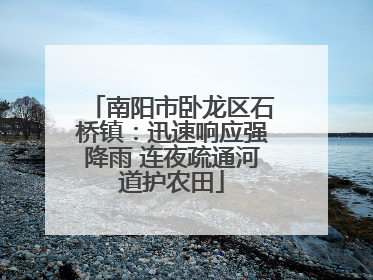 南阳市卧龙区石桥镇：迅速响应强降雨 连夜疏通河道护农田