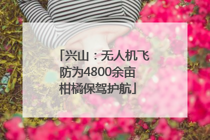 兴山：无人机飞防为4800余亩柑橘保驾护航