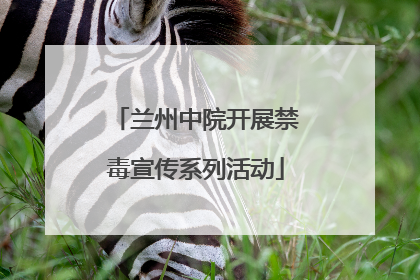 兰州中院开展禁毒宣传系列活动