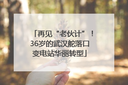 再见“老伙计”！36岁的武汉舵落口变电站华丽转型