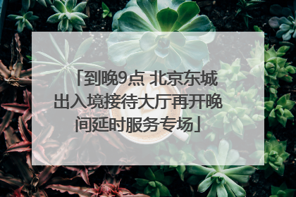 到晚9点 北京东城出入境接待大厅再开晚间延时服务专场