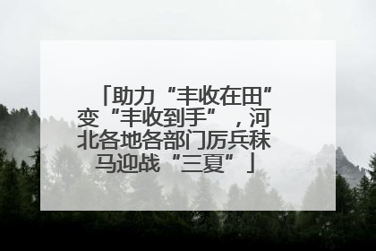 助力“丰收在田”变“丰收到手”，河北各地各部门厉兵秣马迎战“三夏”