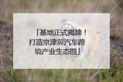 基地正式揭牌！打造京津冀汽车跨境产业生态圈