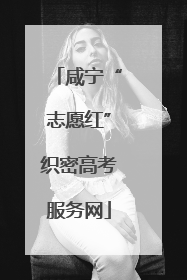 咸宁“志愿红”织密高考服务网