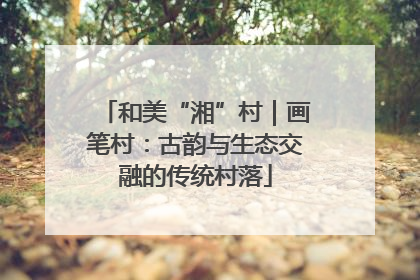 和美“湘”村｜画笔村：古韵与生态交融的传统村落