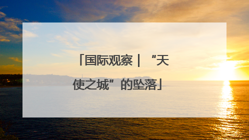 国际观察｜“天使之城”的坠落