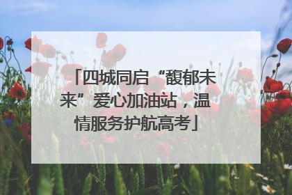 四城同启“馥郁未来”爱心加油站，温情服务护航高考
