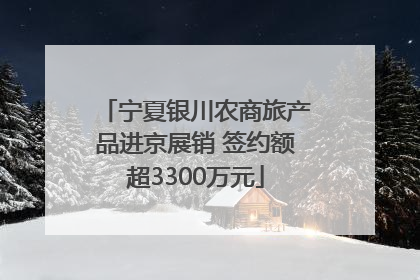 宁夏银川农商旅产品进京展销 签约额超3300万元