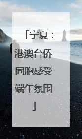 宁夏：港澳台侨同胞感受端午氛围