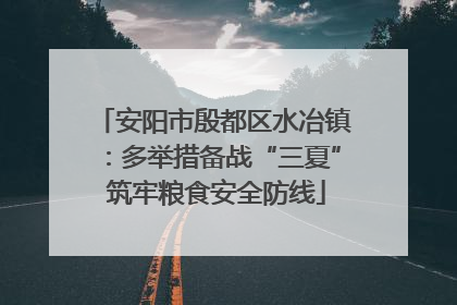 安阳市殷都区水冶镇：多举措备战“三夏” 筑牢粮食安全防线