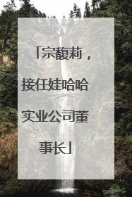 宗馥莉，接任娃哈哈实业公司董事长