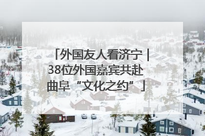 外国友人看济宁｜38位外国嘉宾共赴曲阜“文化之约”