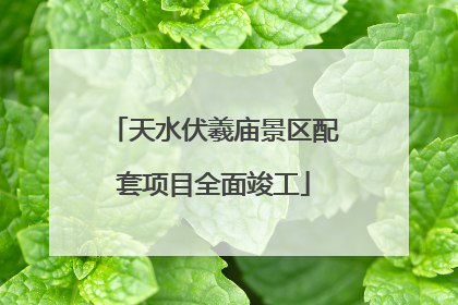 天水伏羲庙景区配套项目全面竣工