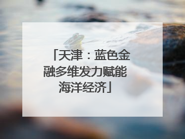 天津：蓝色金融多维发力赋能海洋经济