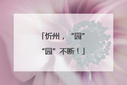 忻州，“园”“园”不断！