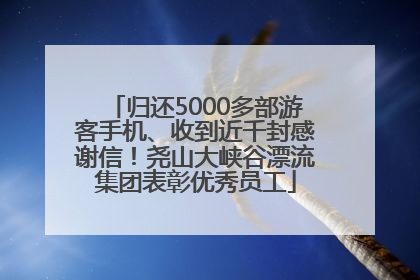 归还5000多部游客手机、收到近千封感谢信！尧山大峡谷漂流集团表彰优秀员工
