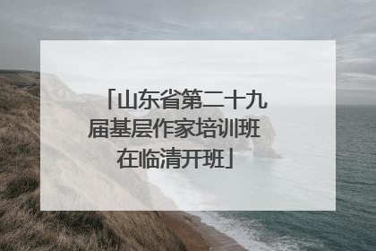山东省第二十九届基层作家培训班在临清开班